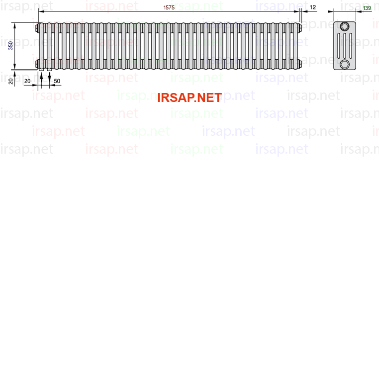 Радиатор IRSAP Tesi 40350/35 T18 CL 01
